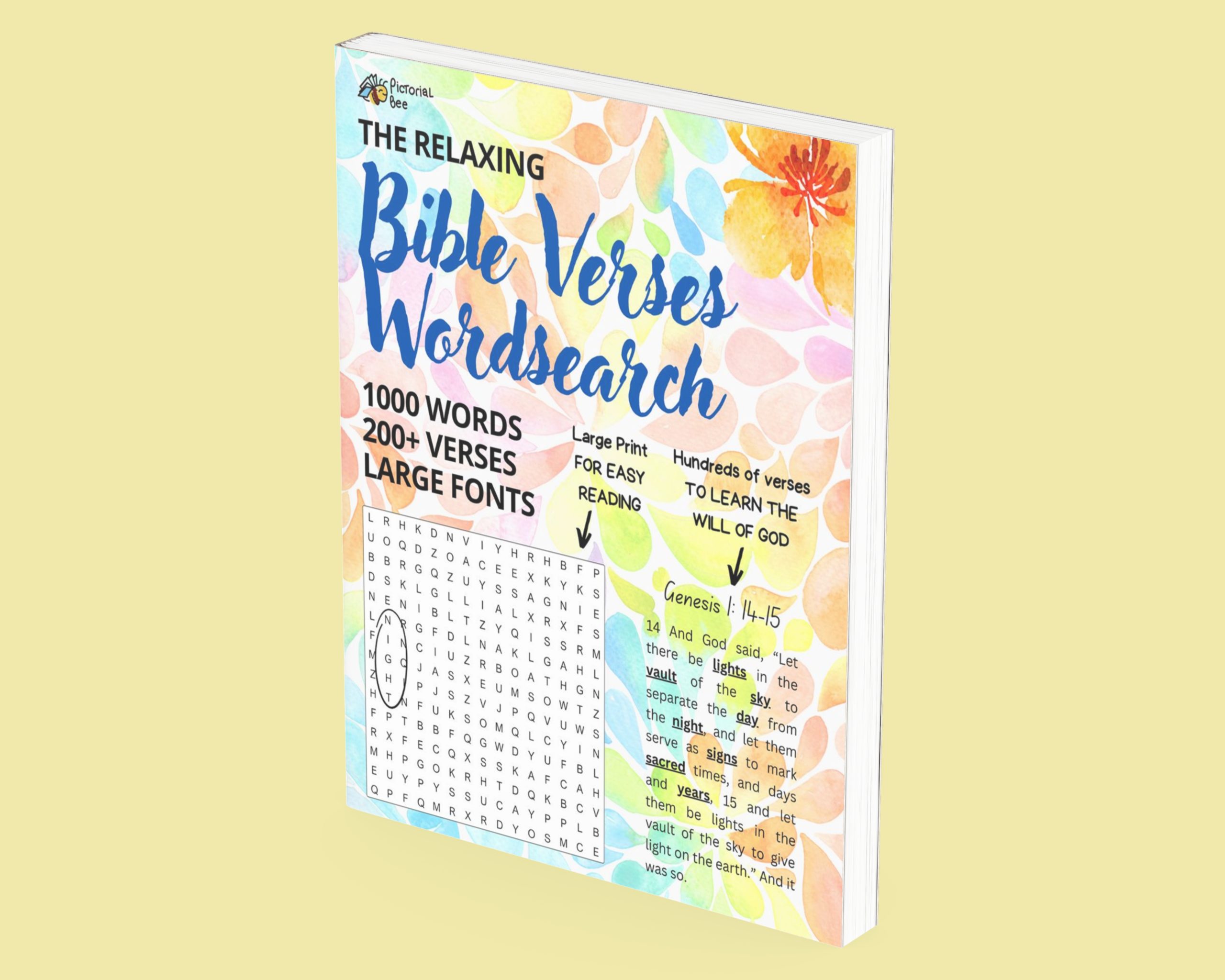 The Relaxing Bible Verses Wordsearch Large Print For Adults And