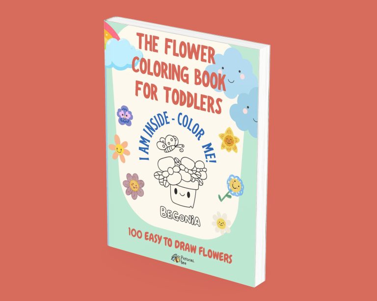 Flower Coloring Book For Toddlers and Children (For Girls AND Boys!)